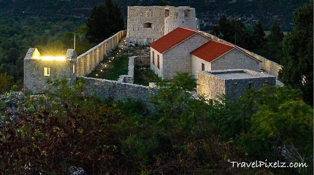 Looking out over Virpazar, this recently reconstructed fortress was built by the Turks in 1478, and was the scene of many a bloody battle; it was also used as a prison by the occupying Italians in WWII. These days, it's an easy uphill stroll from Virpazar and offers splendid views of the village and its surrounds. #montenegro #virpazar #besac #fortress #fort #bluehour #architecture