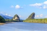 Khao Khanab Nam mountain and river, Krabi city landmark, Thailand