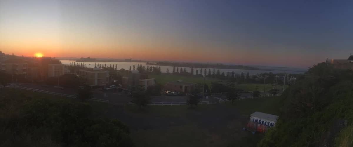 Panorama of Newcastle in New South Wales Australia