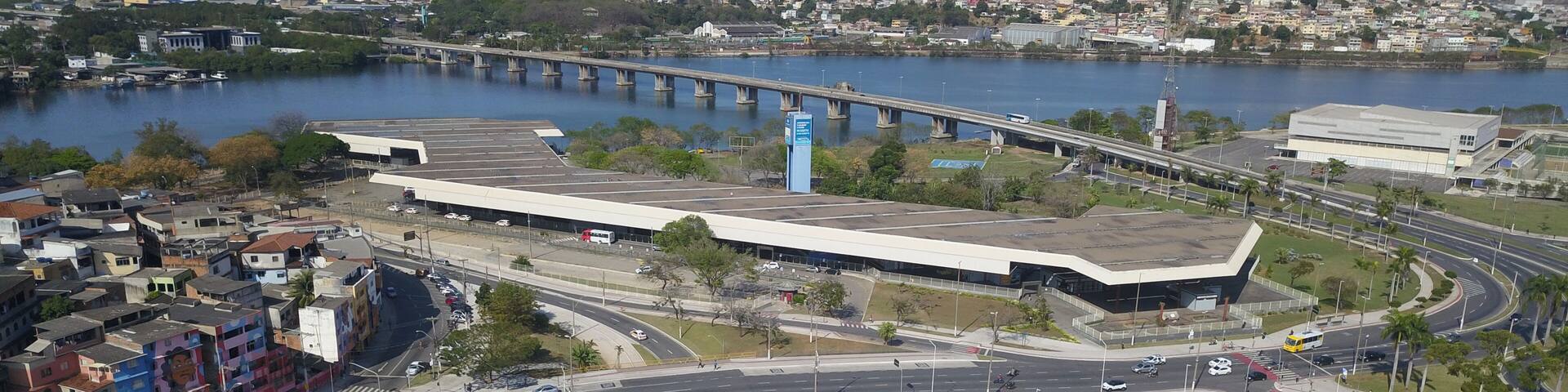 Rodoviária e a Segunda Ponte. Vitória, Espírito Santo, Brasil.