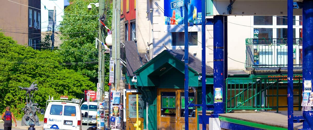 George Street which includes street scenes and a hotel