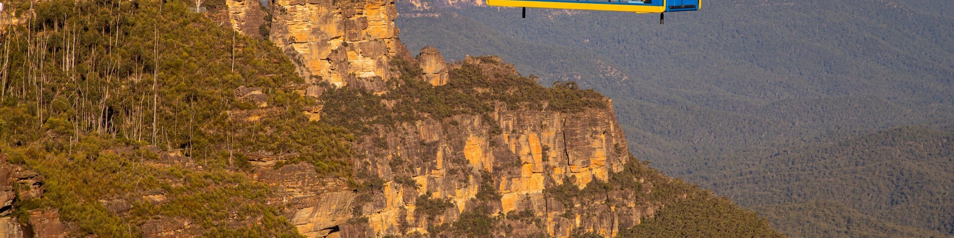 Katoomba Scenic World featuring landscape views, a gorge or canyon and a gondola