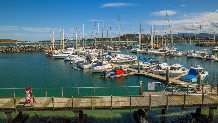 Coffs Harbour Marina featuring a bay or harbor as well as a couple