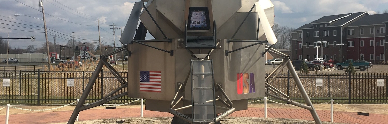 A replica of Neil Armstrong’s Apollo 11 Lunar Landing Module.