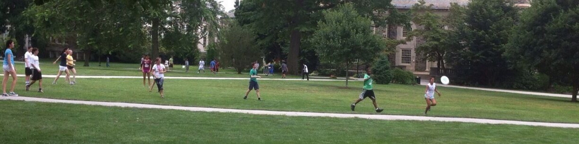 Summer afternoon at Haverford College campus. #kidsfun #college #summer
