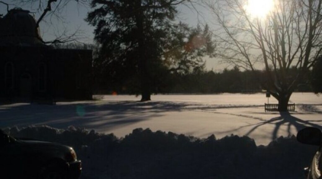 The Nature Trail at Haverford College during winter, about 3 miles long.