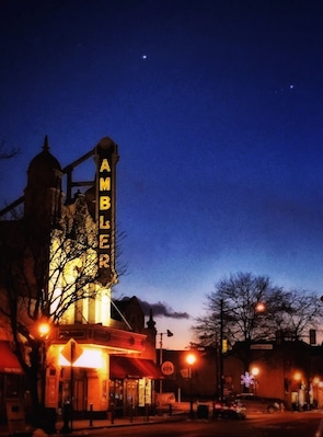 Just west of Philly, the small town of Ambler has some good restaurants and whiskey bars on its Main Street.