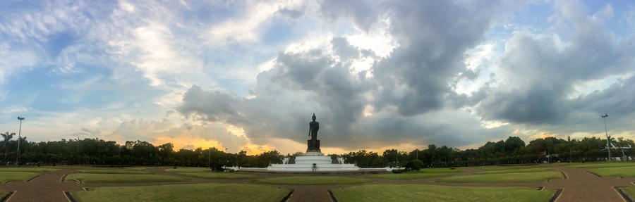 Phutthamonthon is a Buddhist park in the Phutthamonthon District, Nakhon Pathom Province of Thailand, west of Bangkok.