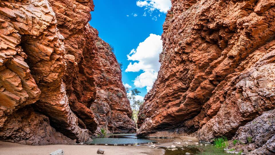 Simpsons gap in West MacDonnell National Park in NT central outback Australia