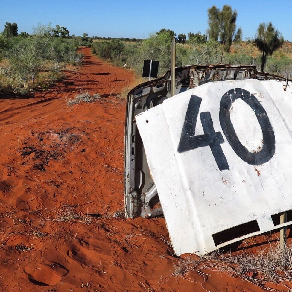 Every year a bunch madmen/women race Alice Springs to Finke along a red desert track. Take the road to Titjikala and Maryvale from AP airport.