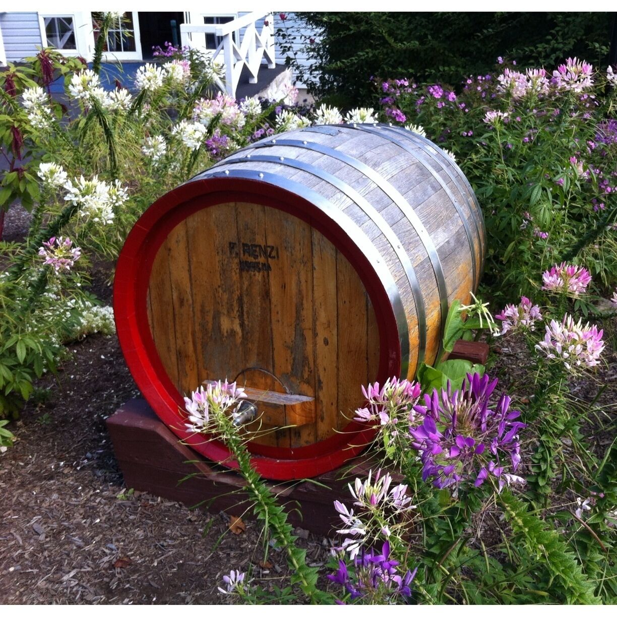 This is the front door flower garden at Goode Watch. One of the many wineries on the Finger Lakes wine trail. 