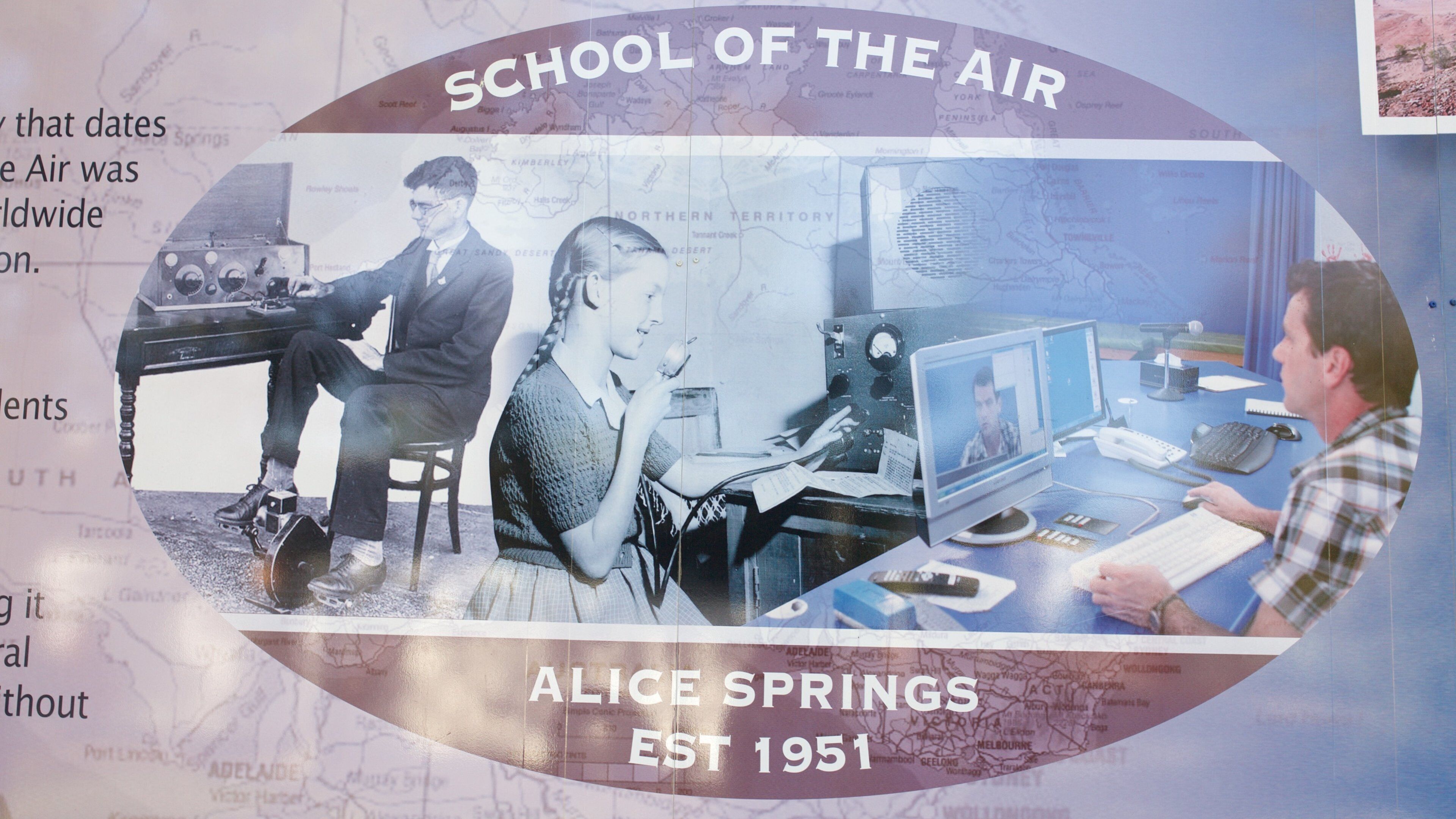 School of the Air das einen Beschilderung