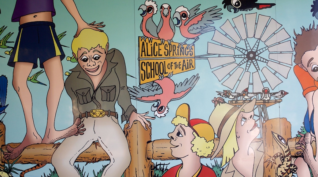 School of the Air welches beinhaltet Beschilderung