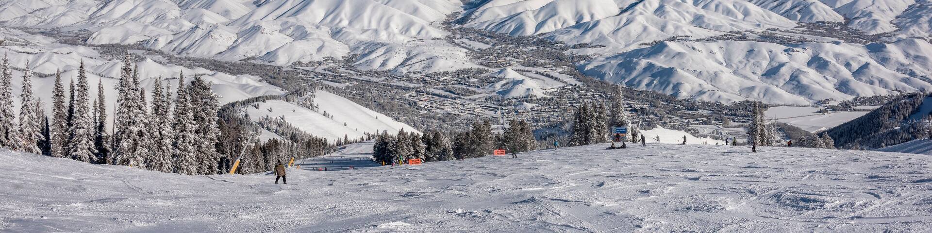 Skiing in Sun Valley, Idaho.