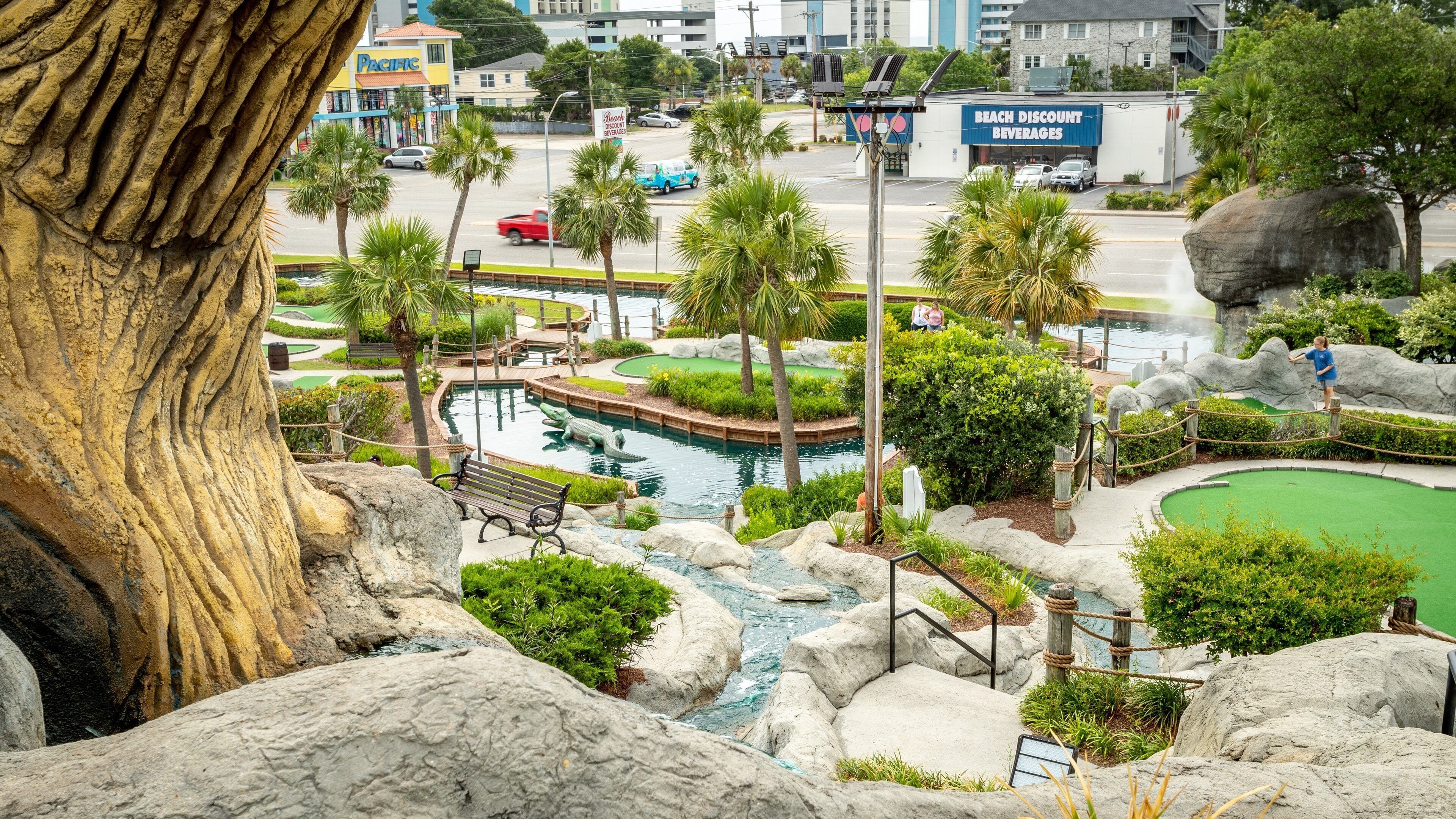 Captain Hook\'s Adventure Golf which includes golf