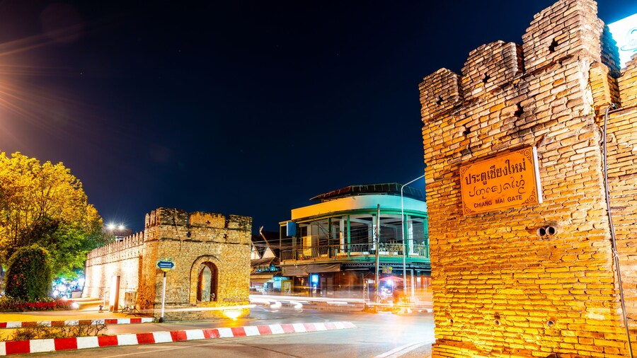 Gate of Chiang Mai Old City in Thailand