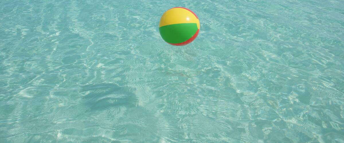 Floating Beach Ball - Crystal Clear Water - Exumas Bahamas