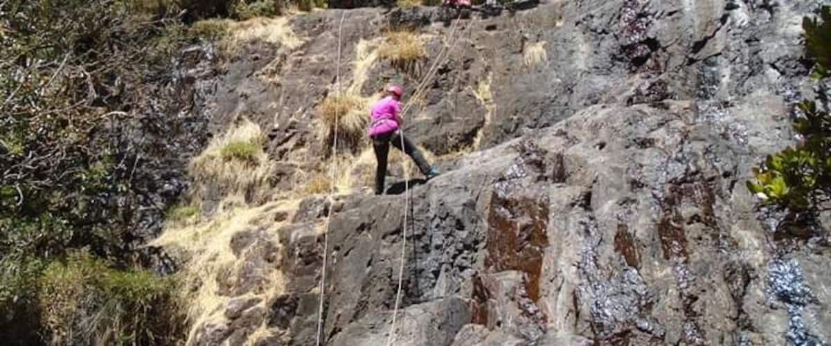 #Adventure
#afraidofheights
#staffretreat
At 42 I quit my full time job and the comforts of home (in Pennsylvania) to work as a volunteer at an anti-trafficking NGO in Chennai, India. Had no idea that would mean a staff retreat into the jungle where I'd repel down a 60 foot rock...and i hate heights!
