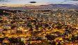 View of Belo Horizonte after sunset , Minas Gerais , Brazil .