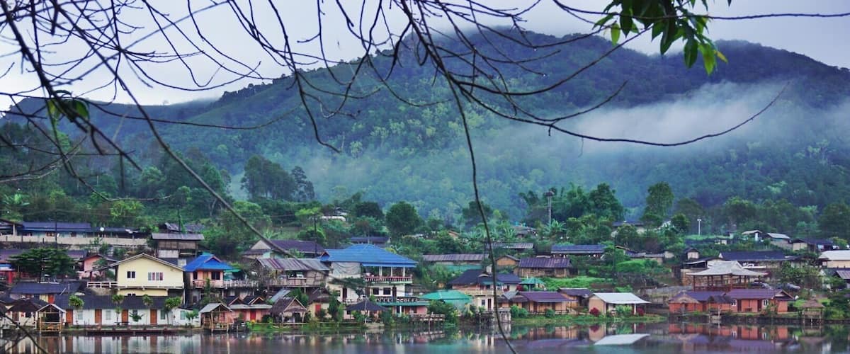 “Ban Rak Thai” - A Hidden small village in the far away mountain near Thailand - Myanmar border, Mae Hong Son, Thailand.