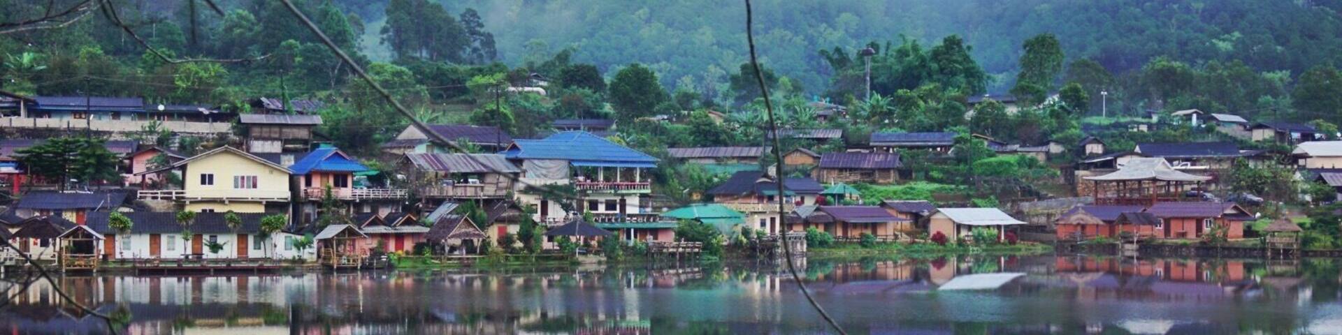 “Ban Rak Thai” - A Hidden small village in the far away mountain near Thailand - Myanmar border, Mae Hong Son, Thailand.