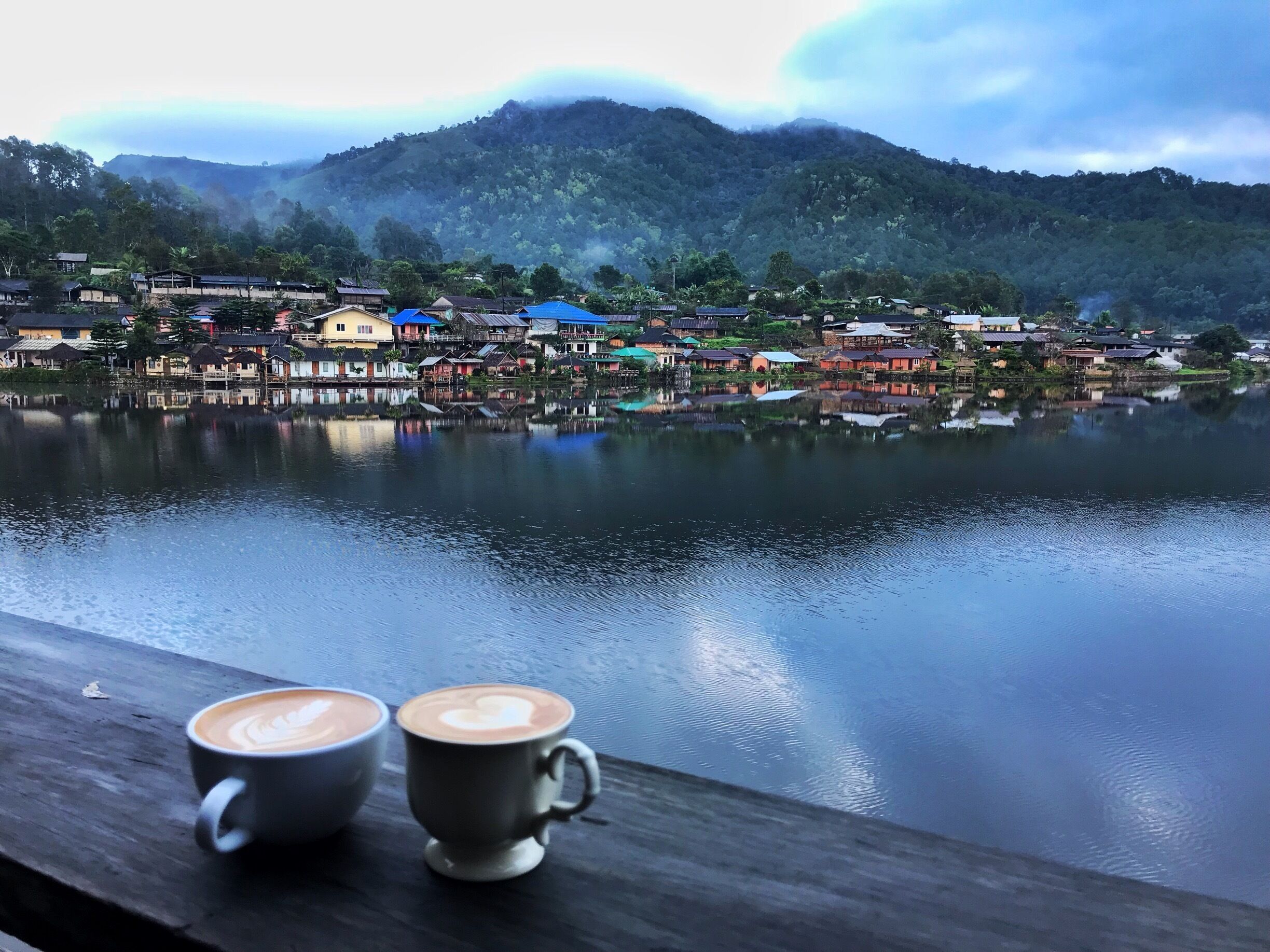 Morning coffee at Baan Rak Thai village, Mae Homg Son, Thailand #LifeAtExpedia