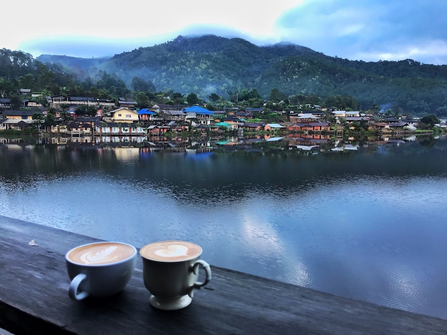 Morning coffee at Baan Rak Thai village, Mae Homg Son, Thailand #LifeAtExpedia