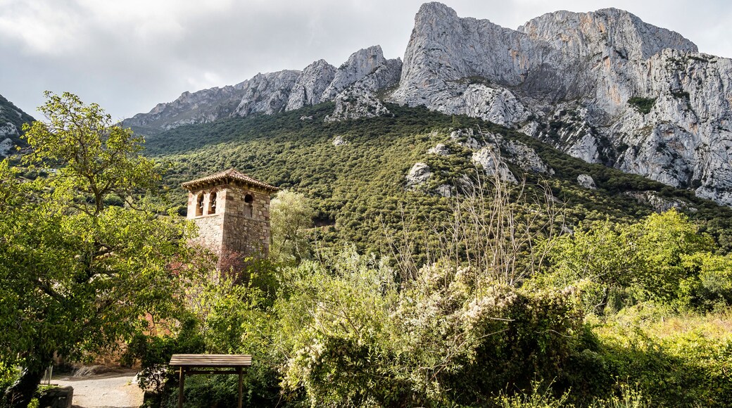 Santa Maria de Lebena small hermitage in Vega de Liebana, Cantabria, Spain. It was constructed in 925