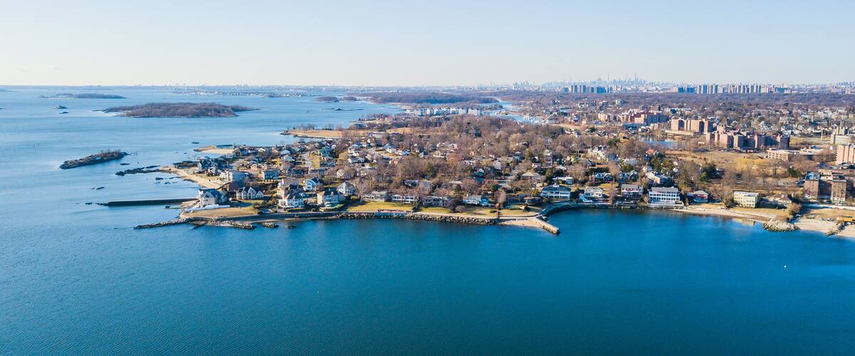 Aerial Views of Mamaroneck, New Rochelle, and Larchmont