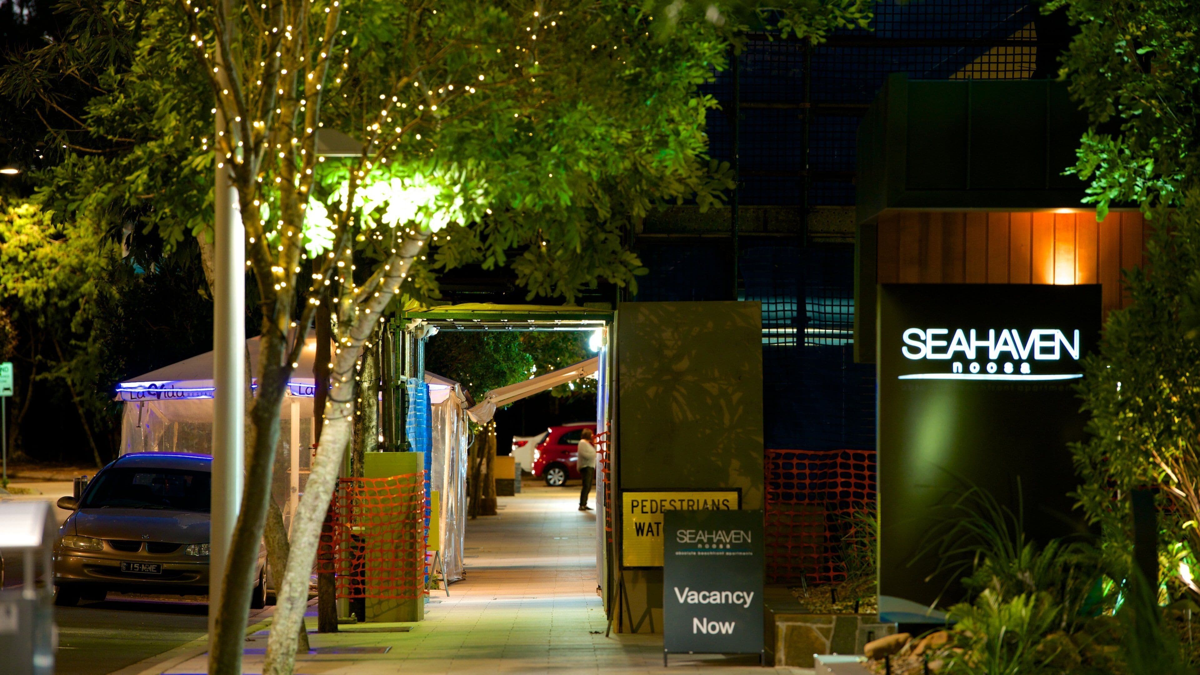 Hastings Street which includes night scenes, signage and street scenes