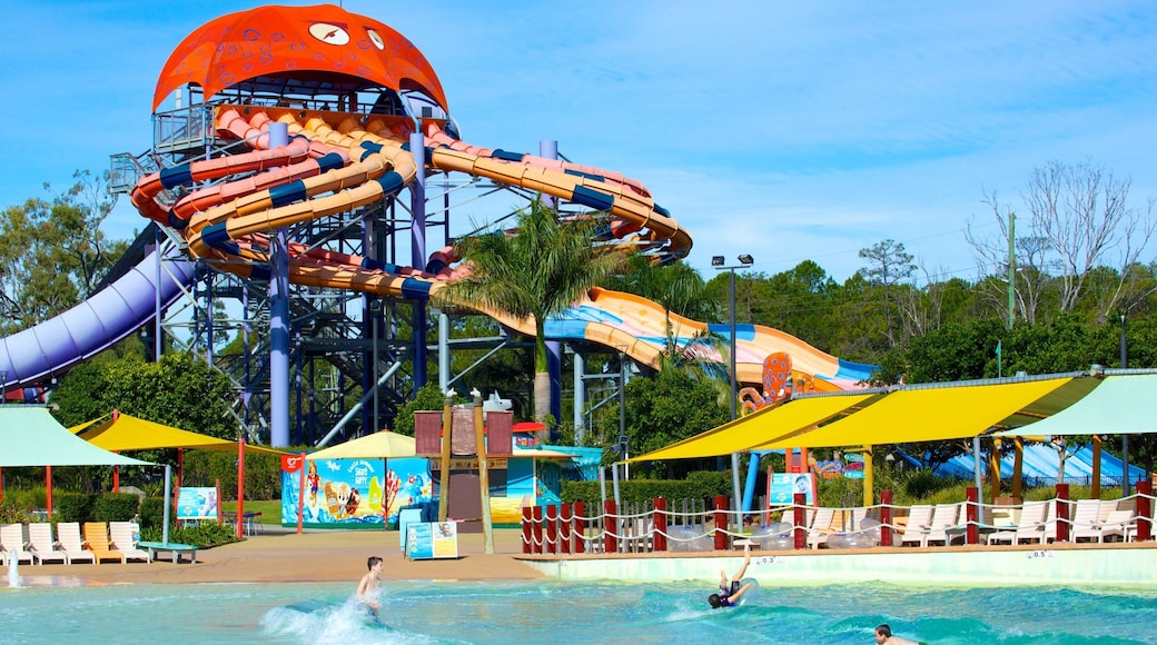 WhiteWater World showing a water park and a pool