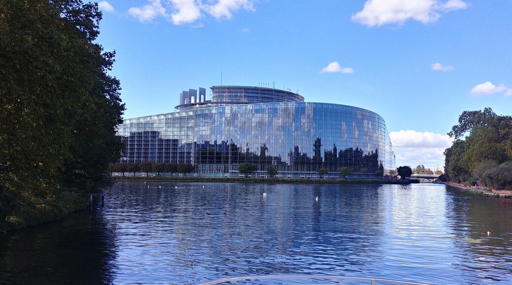 A photo taken from the river