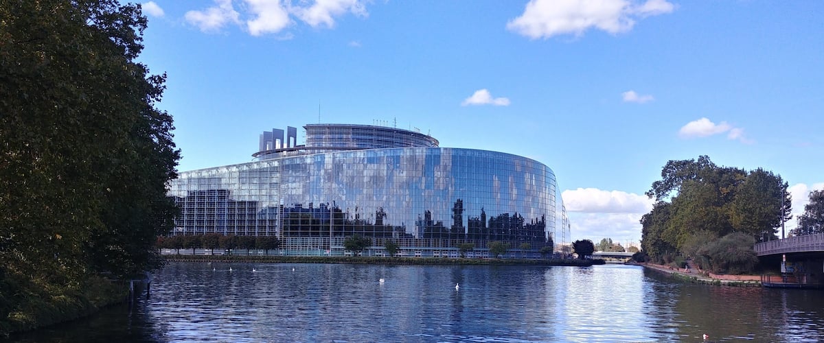 A photo taken from the river