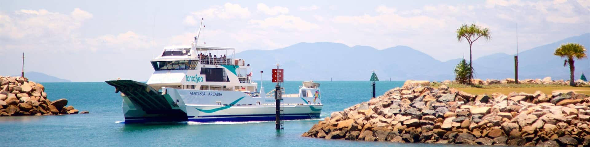 Magnetic Island Ferry Terminal featuring general coastal views, a bay or harbor and cruising
