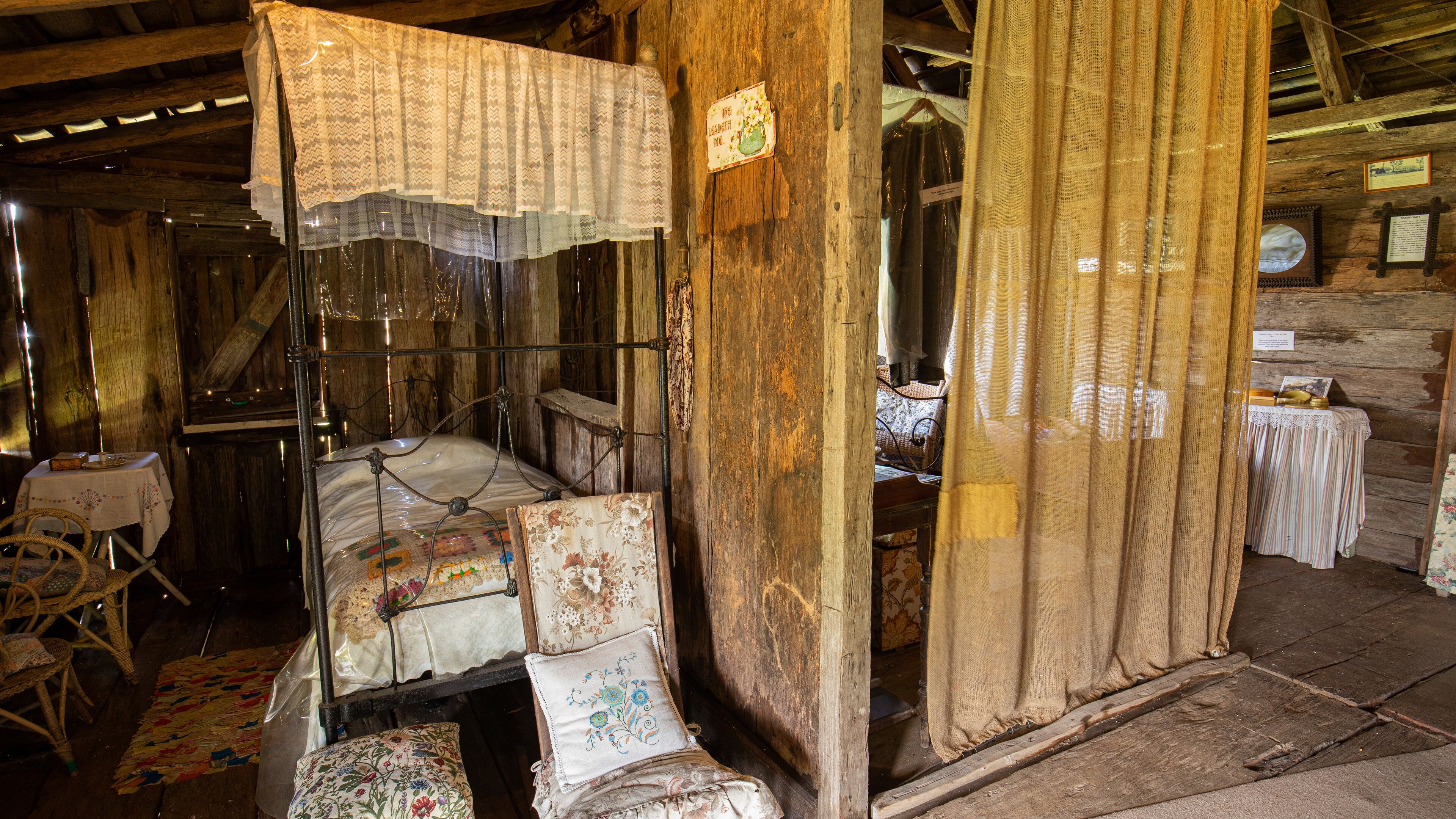 Hervey Bay Historical Village Museum featuring interior views and heritage elements