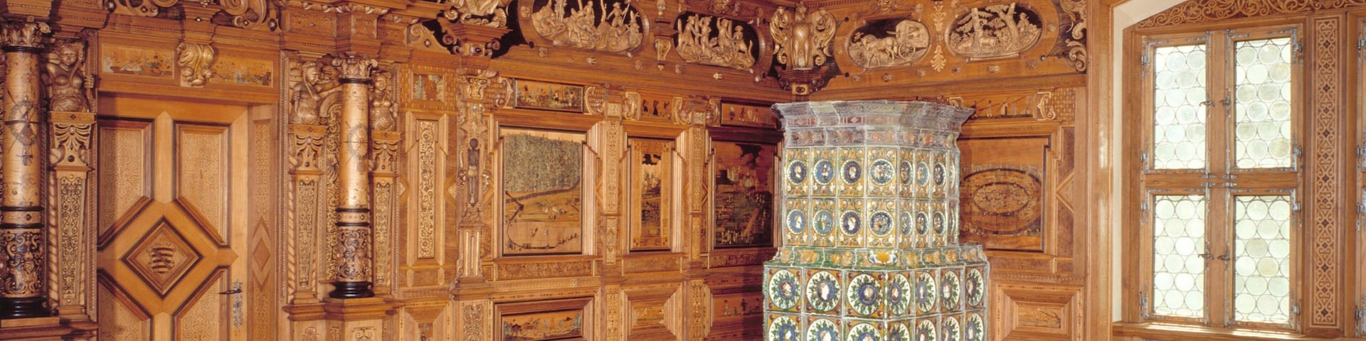 Coburg Fortress which includes a castle, interior views and heritage elements