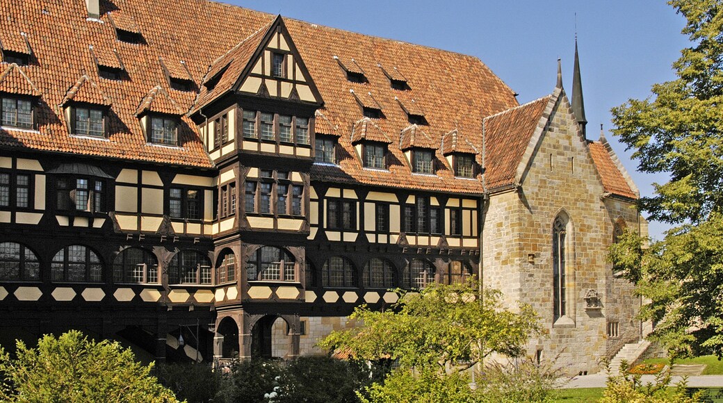 Coburg Fortress featuring chateau or palace, heritage elements and interior views
