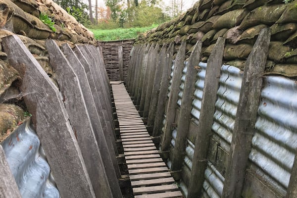 Recreated trenches at MMP 1917