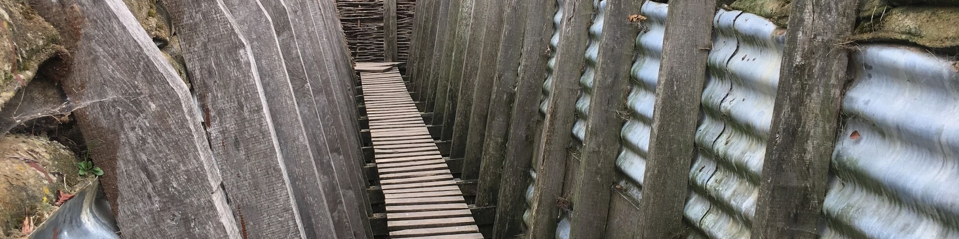 Recreated trenches at MMP 1917