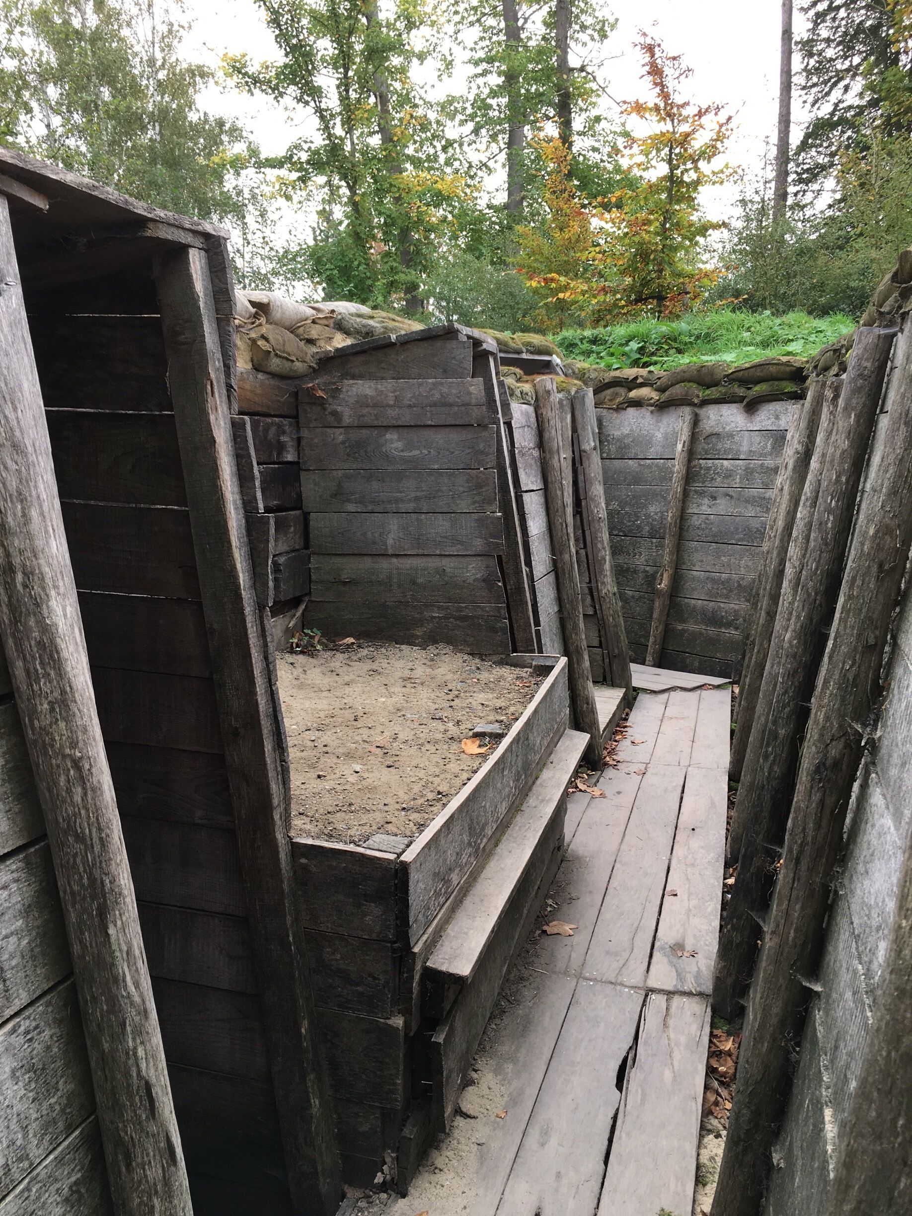 Recreated trenches at MMP 1917