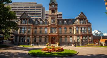 Halifax showing heritage architecture and an administrative buidling