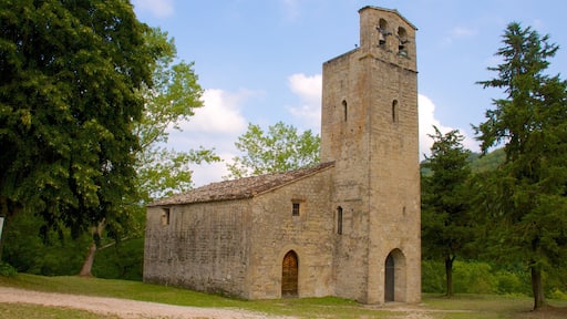 Montemonaco caratteristiche di architettura d\'epoca e chiesa o cattedrale