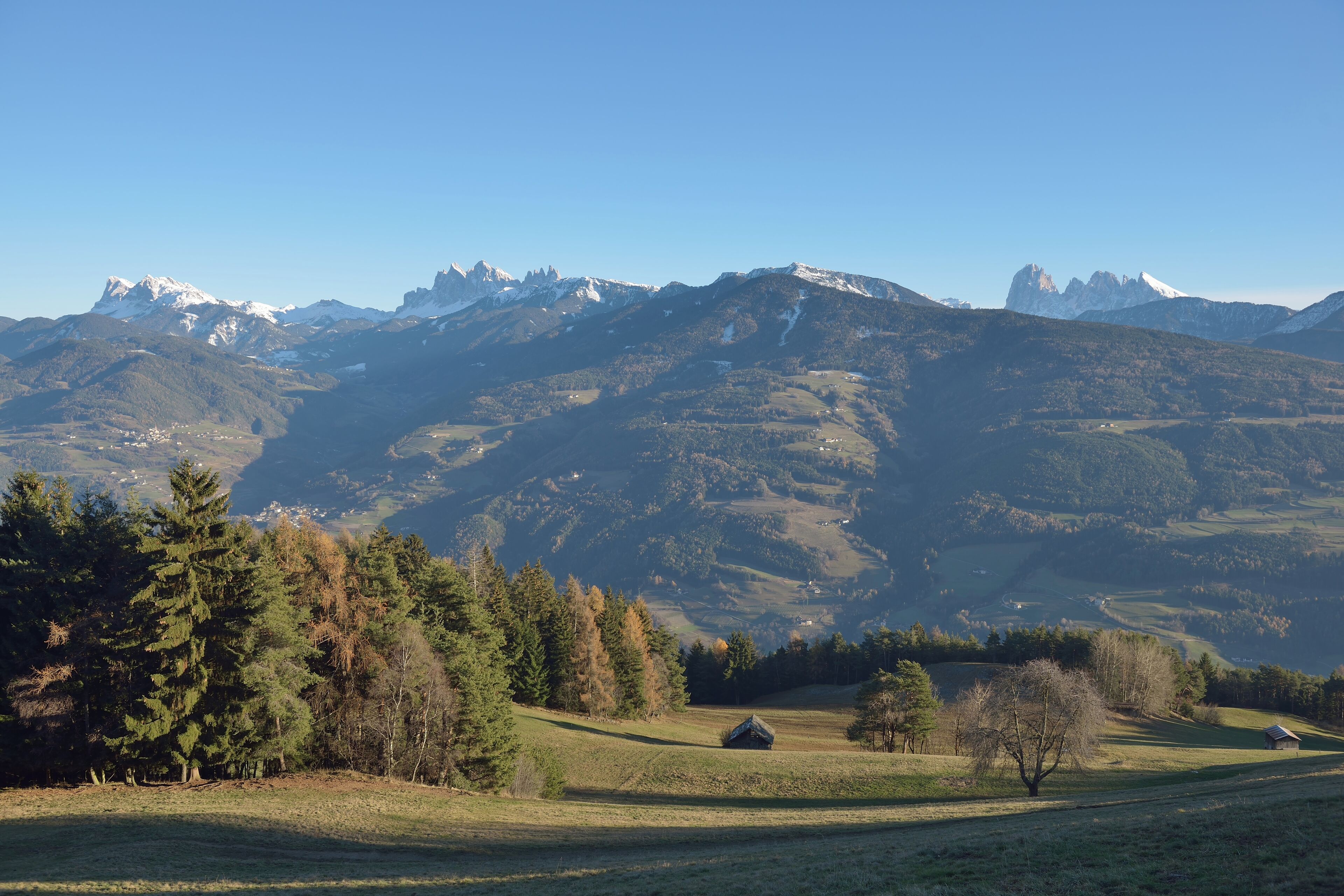 View of the Dolomites from Villanders