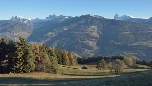 View of the Dolomites from Villanders