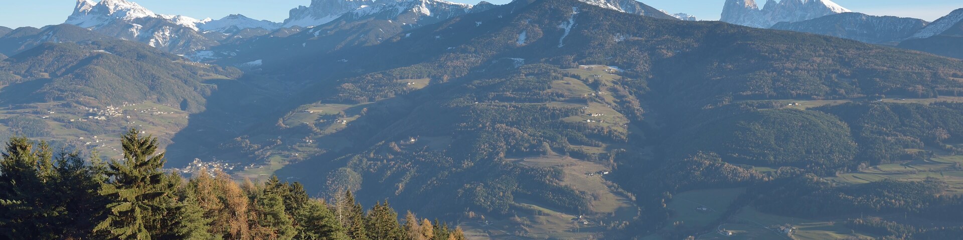 View of the Dolomites from Villanders