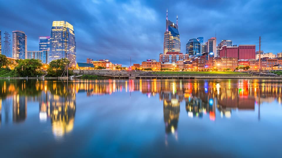 Nashville, Tennessee, USA Downtown Cityscape