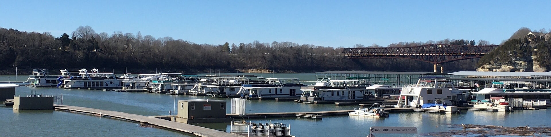 Beautiful Marina in Burnside. The ducks got really close to us.