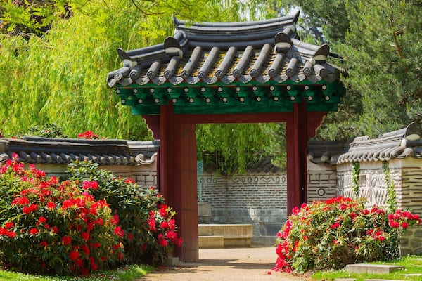 Jardin d\'Acclimatation das einen historische Architektur