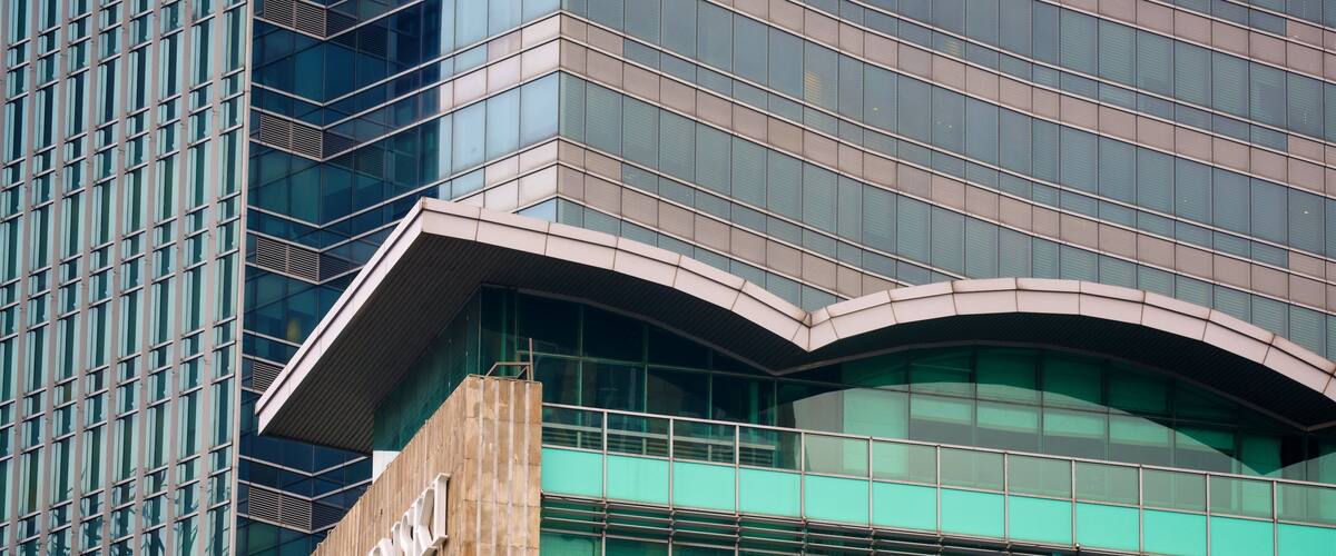 Jakarta showing a skyscraper