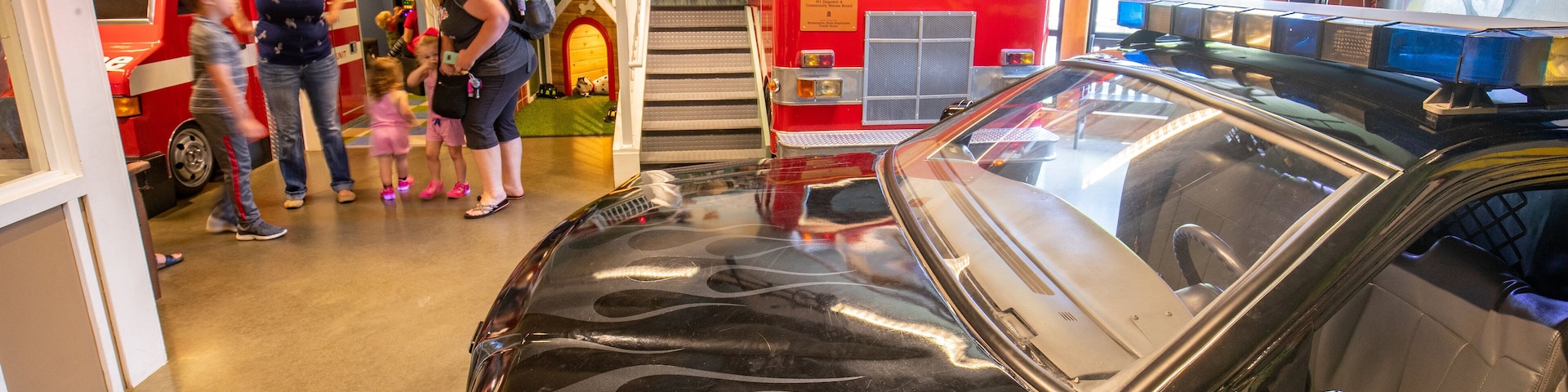 Hands On Children\'s Museum featuring interior views as well as a family